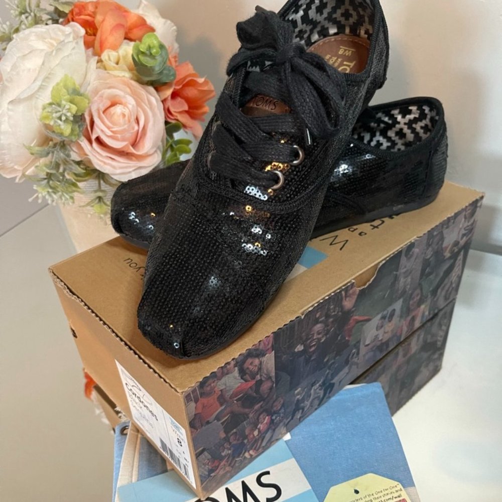 Toms Cordones Sequins